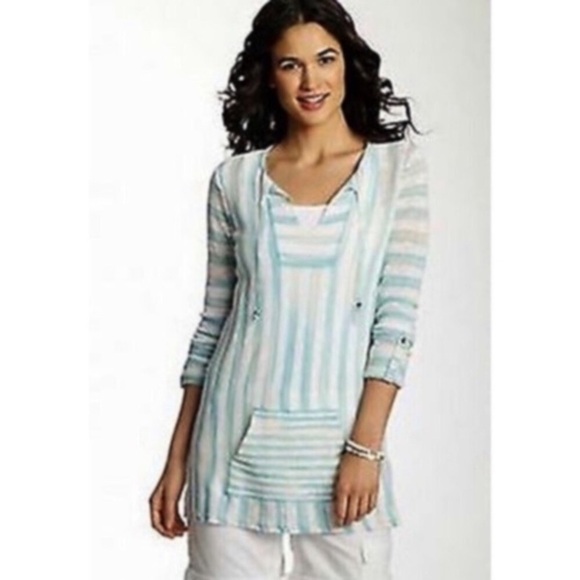 J.Jill Loose Fit Beach Style Knit Top With Front Pocket - Picture 1 of 6